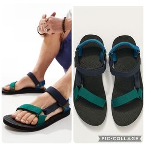 Teva Universal Original Sandals Navy Multi NIB Mens Size 12 Vegan Lightweight